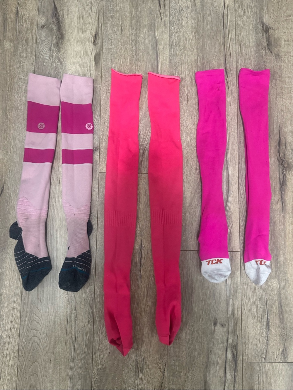 Baseball or softball Bright Pink Over-the-Calf Socks - 3